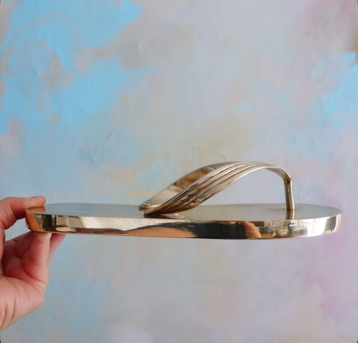 Brass flip flop