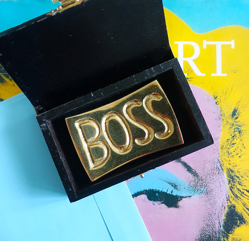 Brass Boss Paperweight