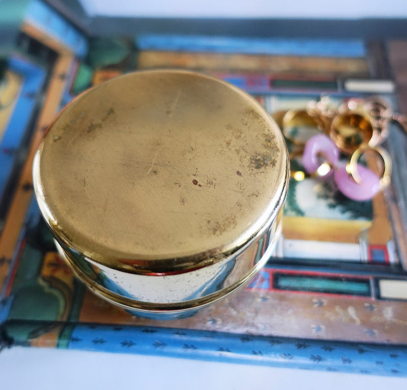 Brass sun trinket box