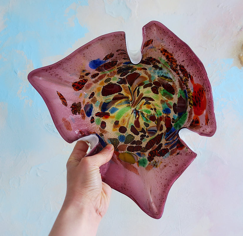 XL Bizantino Murano glass trinket dish