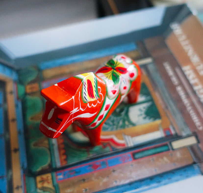 Vintage 4 inch Swedish Dala horse