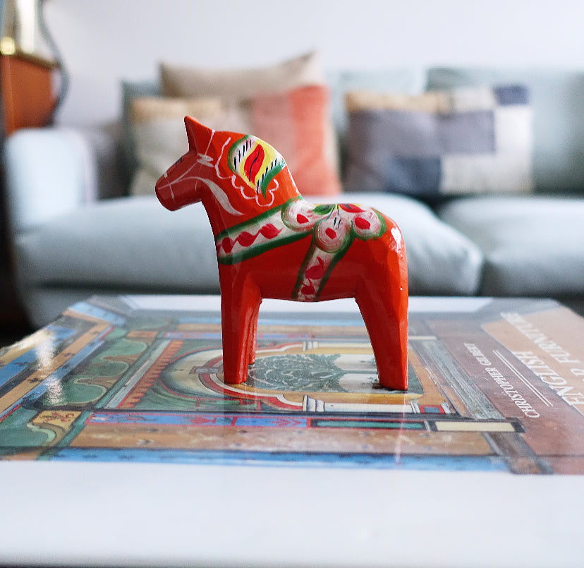 Vintage 4 inch Swedish Dala horse