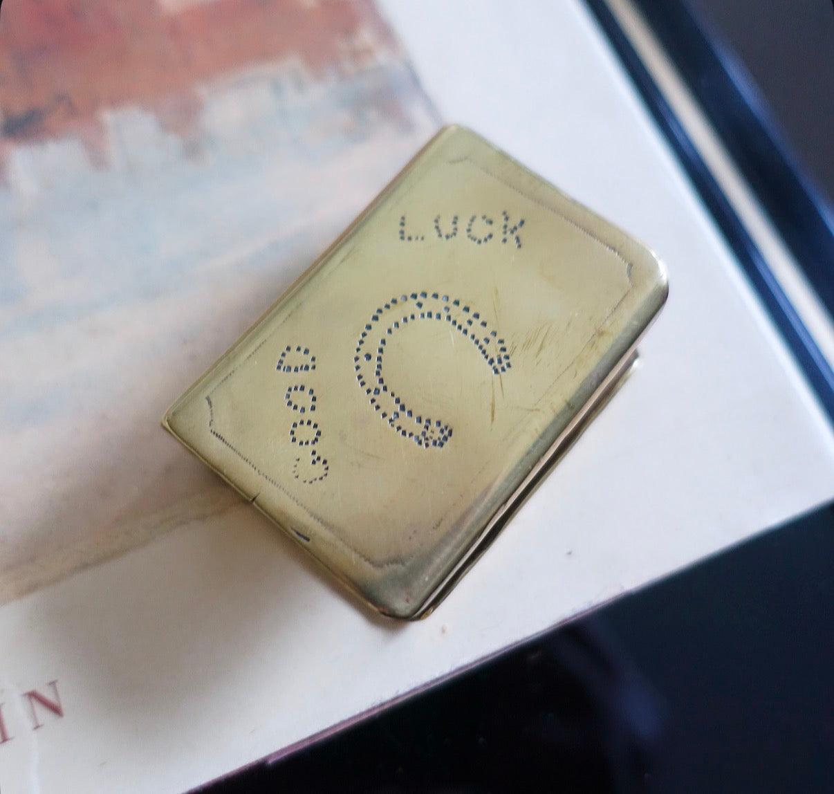 WW1 trench art matchbox holder