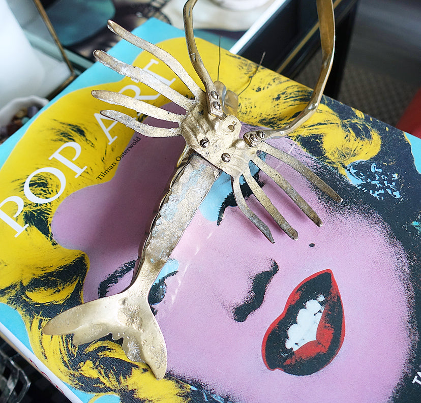 Vintage brass Langoustine