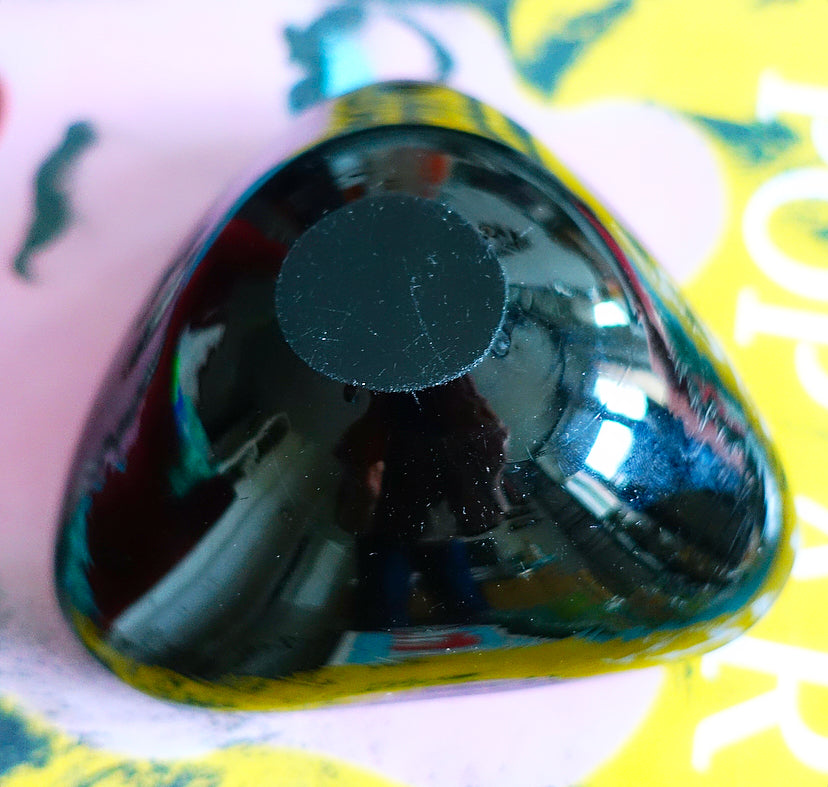 Triangular Bizantino Murano glass trinket dish