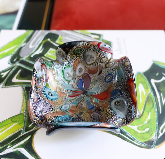 Bizantino Murano glass trinket dish