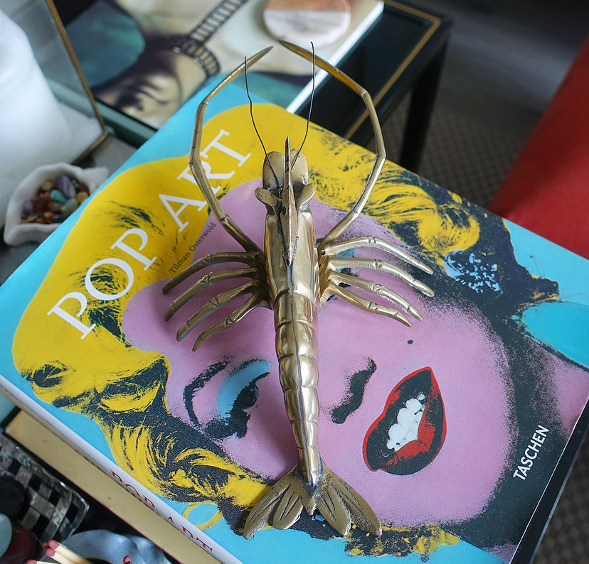 Vintage brass Langoustine