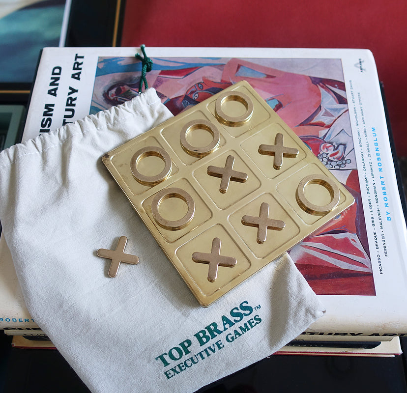 Brass Tic Tac Toe game