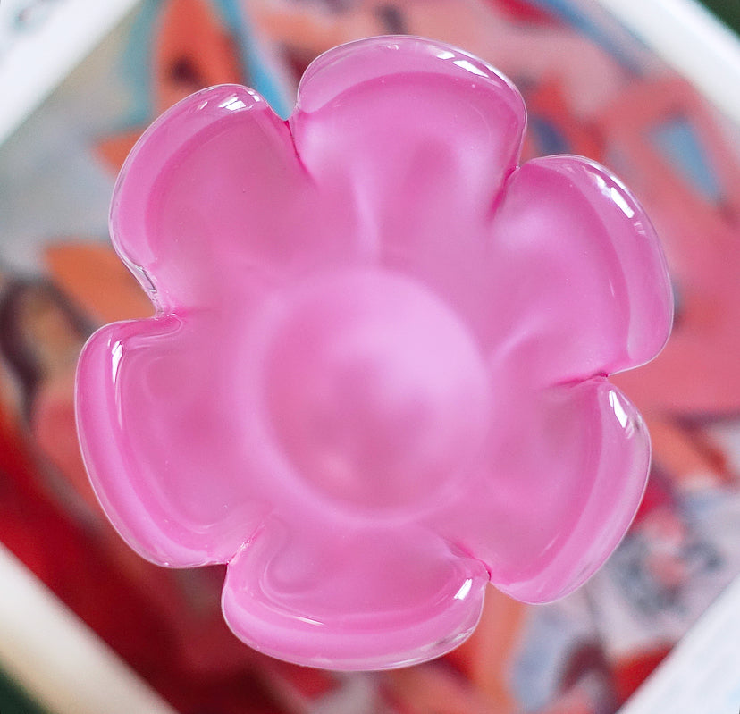Pink Murano glass vase