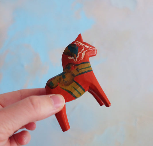 Mid-Century 3 inch Swedish Dala Horse