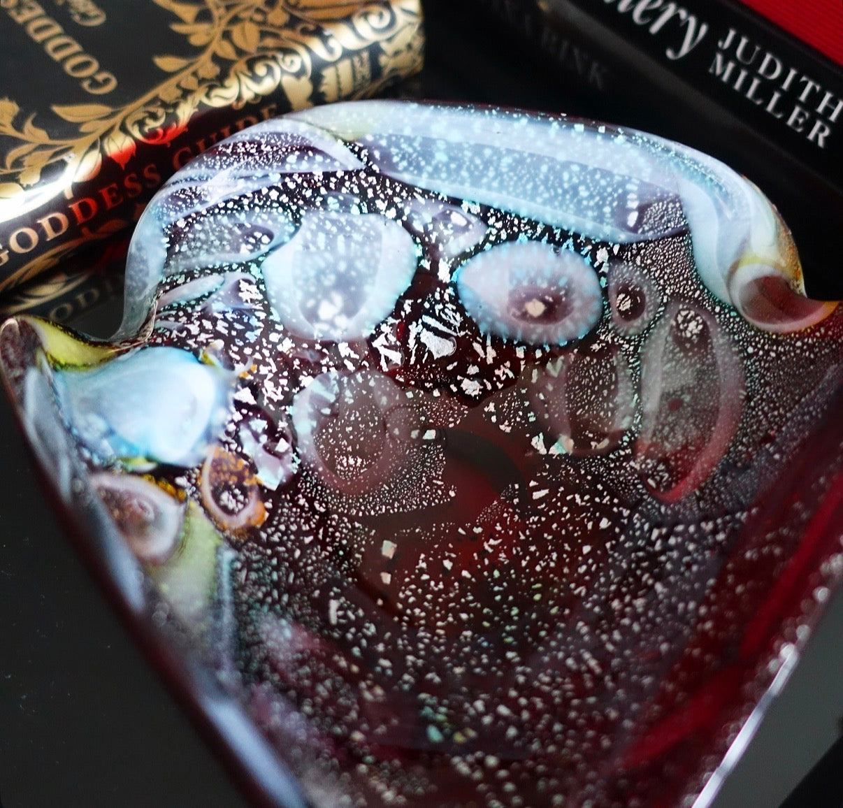 Cosmic Bizantino Murano glass trinket dish