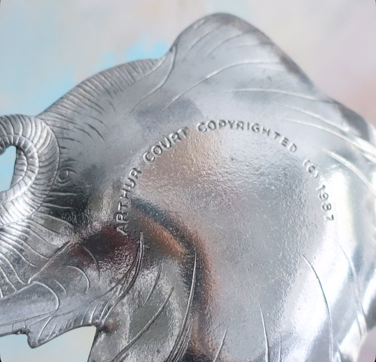 Arthur Court elephant plate set