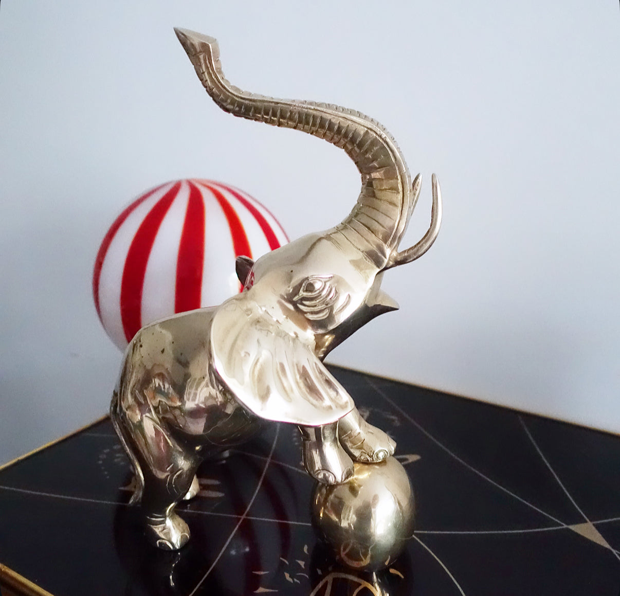 Brass circus elephant