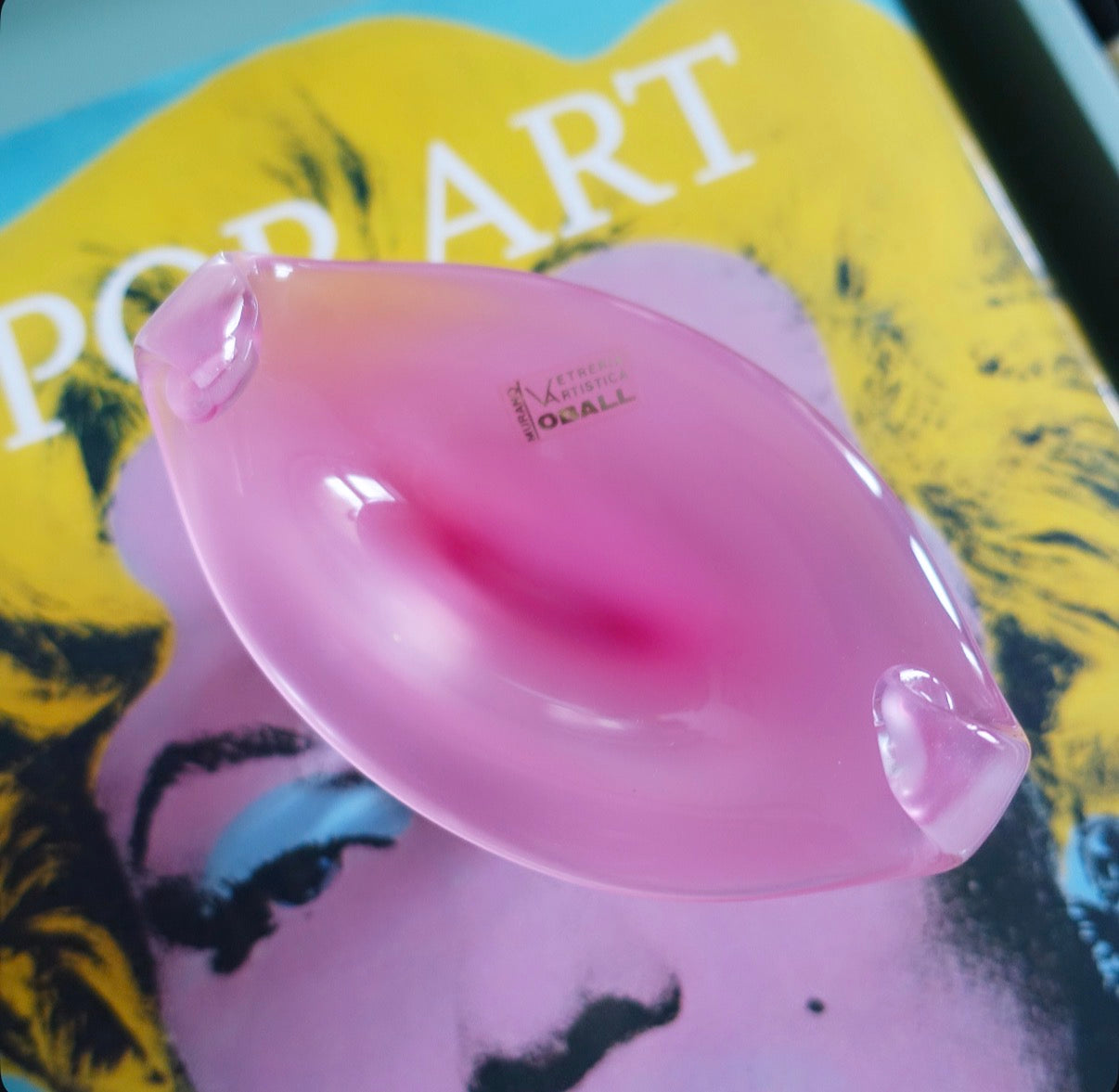 Oball Murano glass trinket dish