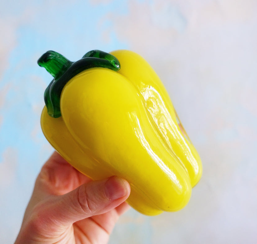 Art Glass Yellow bell pepper