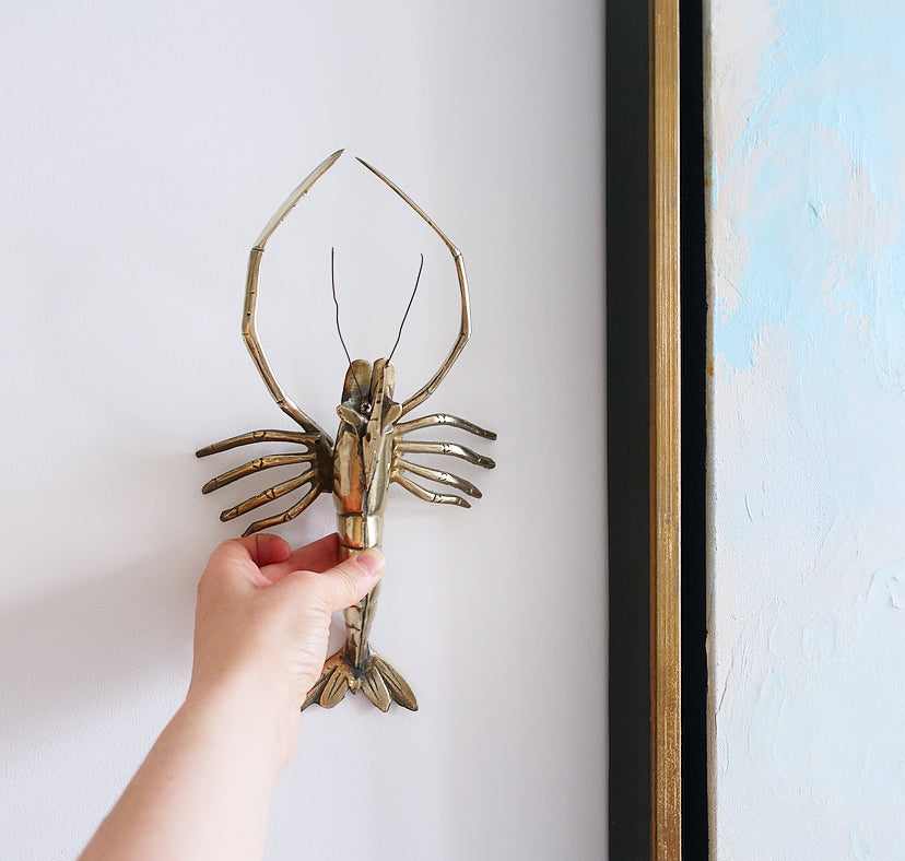Vintage brass Langoustine