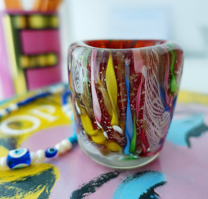 Bizantino Murano glass pot
