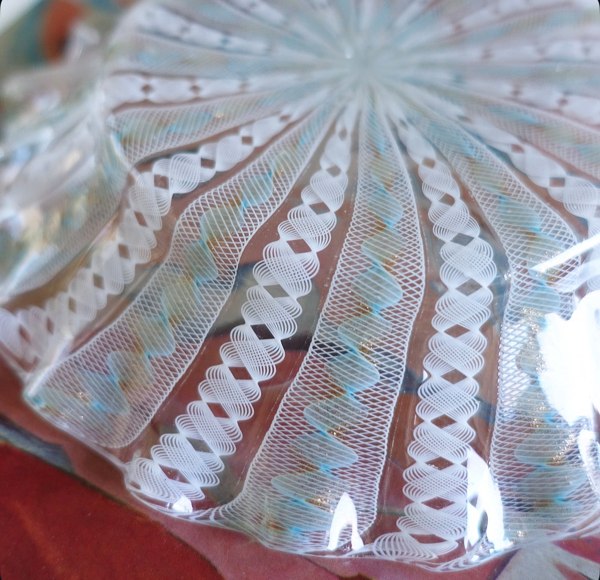 Salviati Murano glass trinket dish