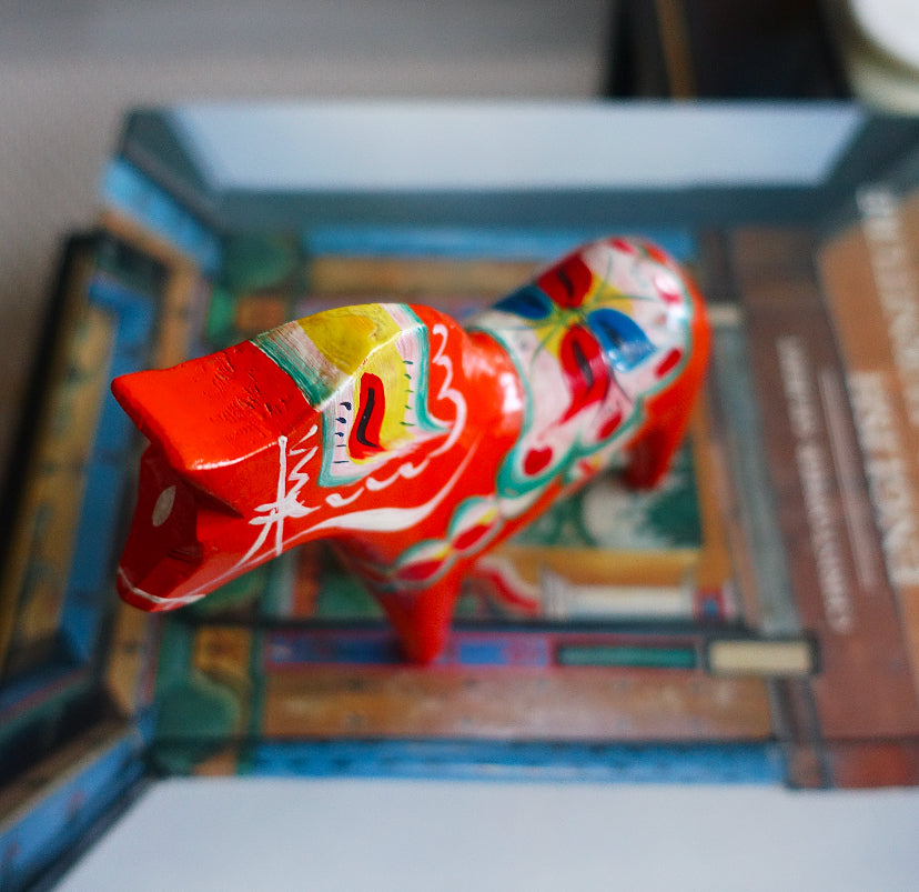 Vintage 5 inch Swedish Dala horse