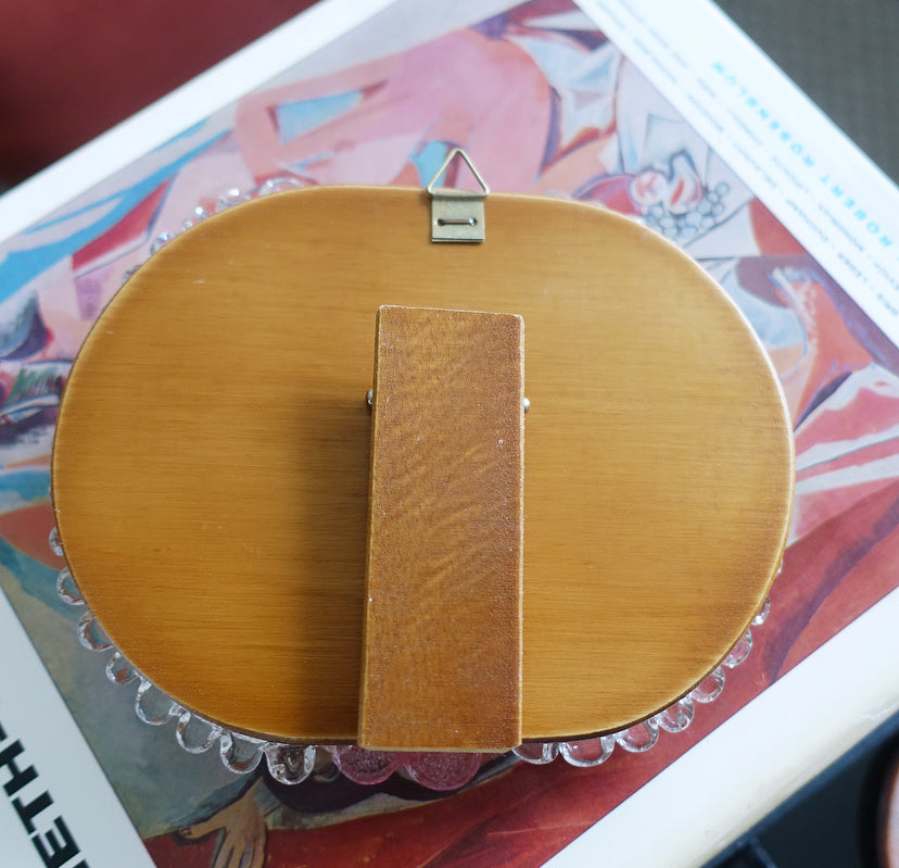 Small Murano glass flower mirror