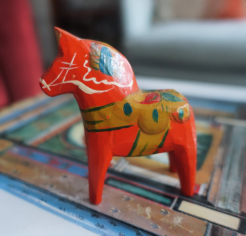 Mid-Century 3 inch Swedish Dala Horse