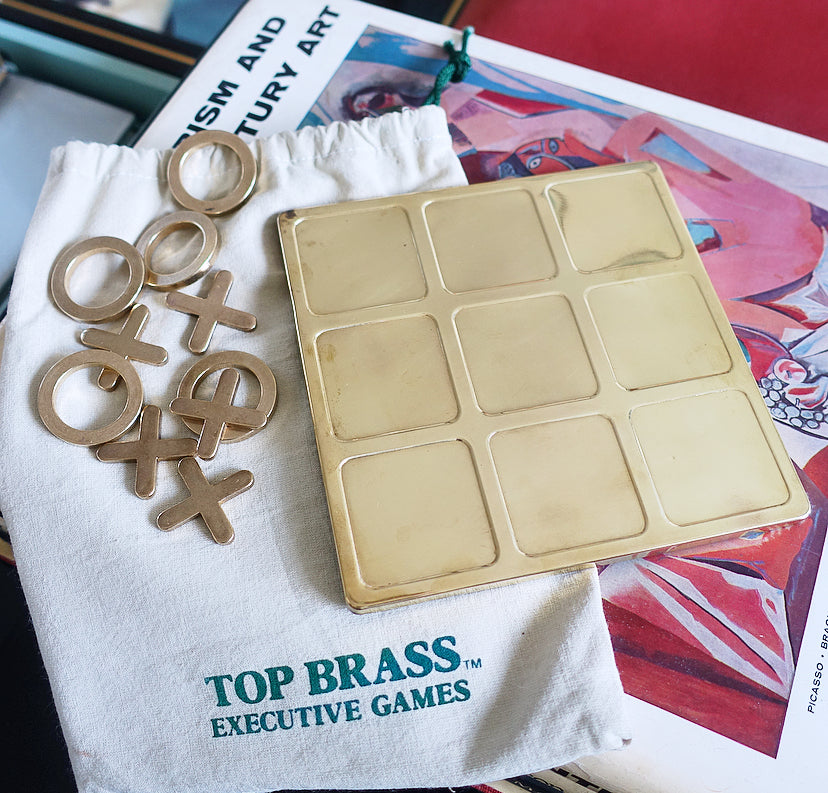 Brass Tic Tac Toe game