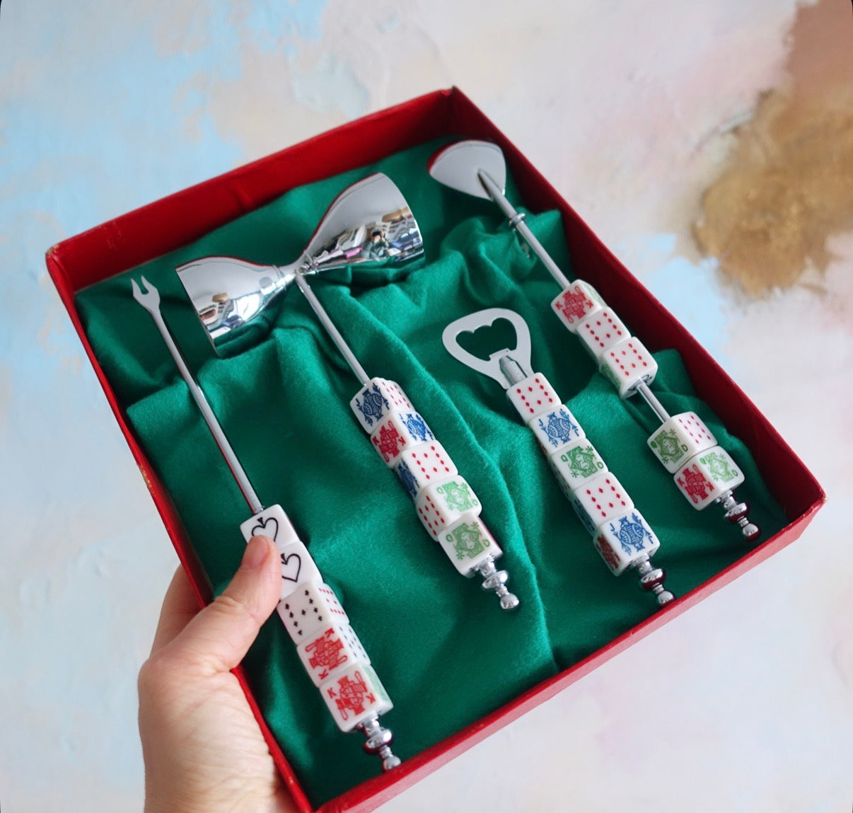 Poker dice bar tool set