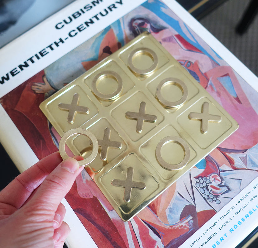 Brass Tic Tac Toe game