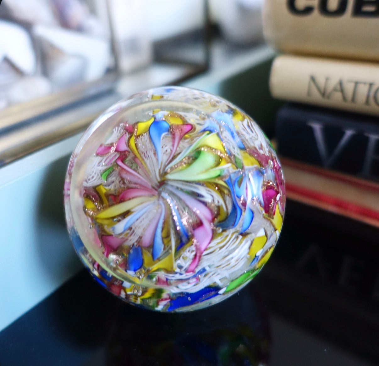Bizantino Murano glass paperweight