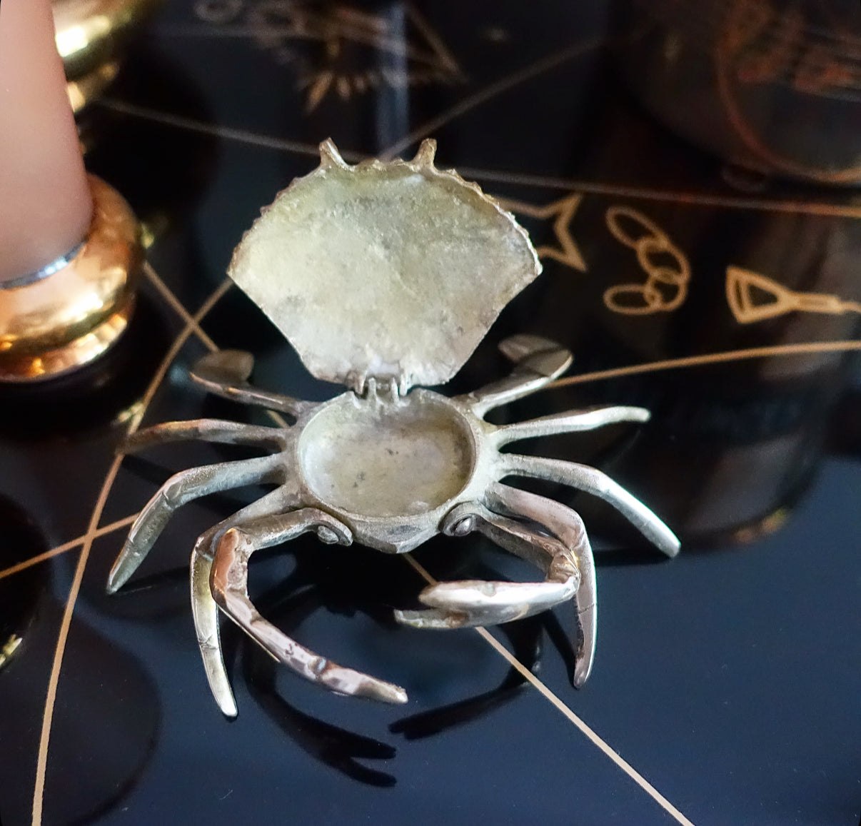 Small brass crab