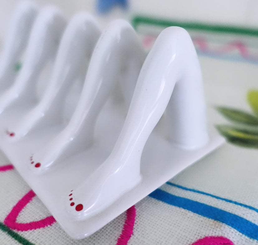 Carlton Ware legs toast rack