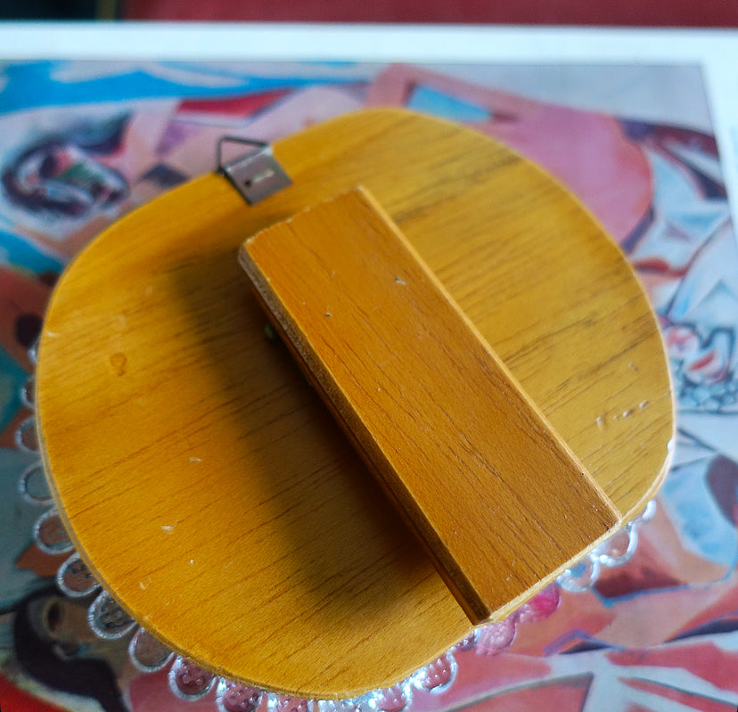 Murano glass flower mirror