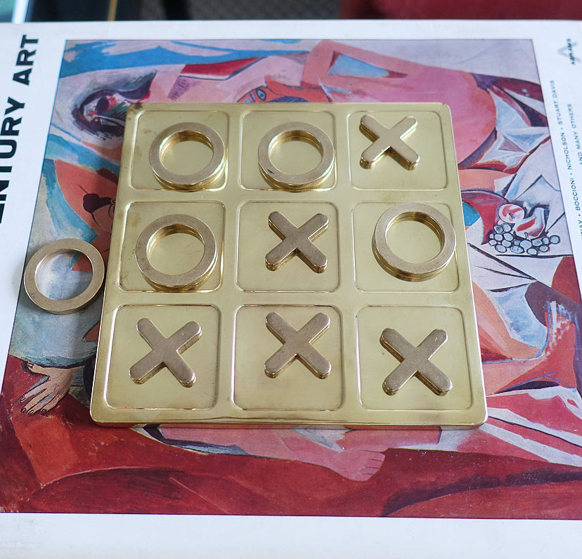 Brass Tic Tac Toe game