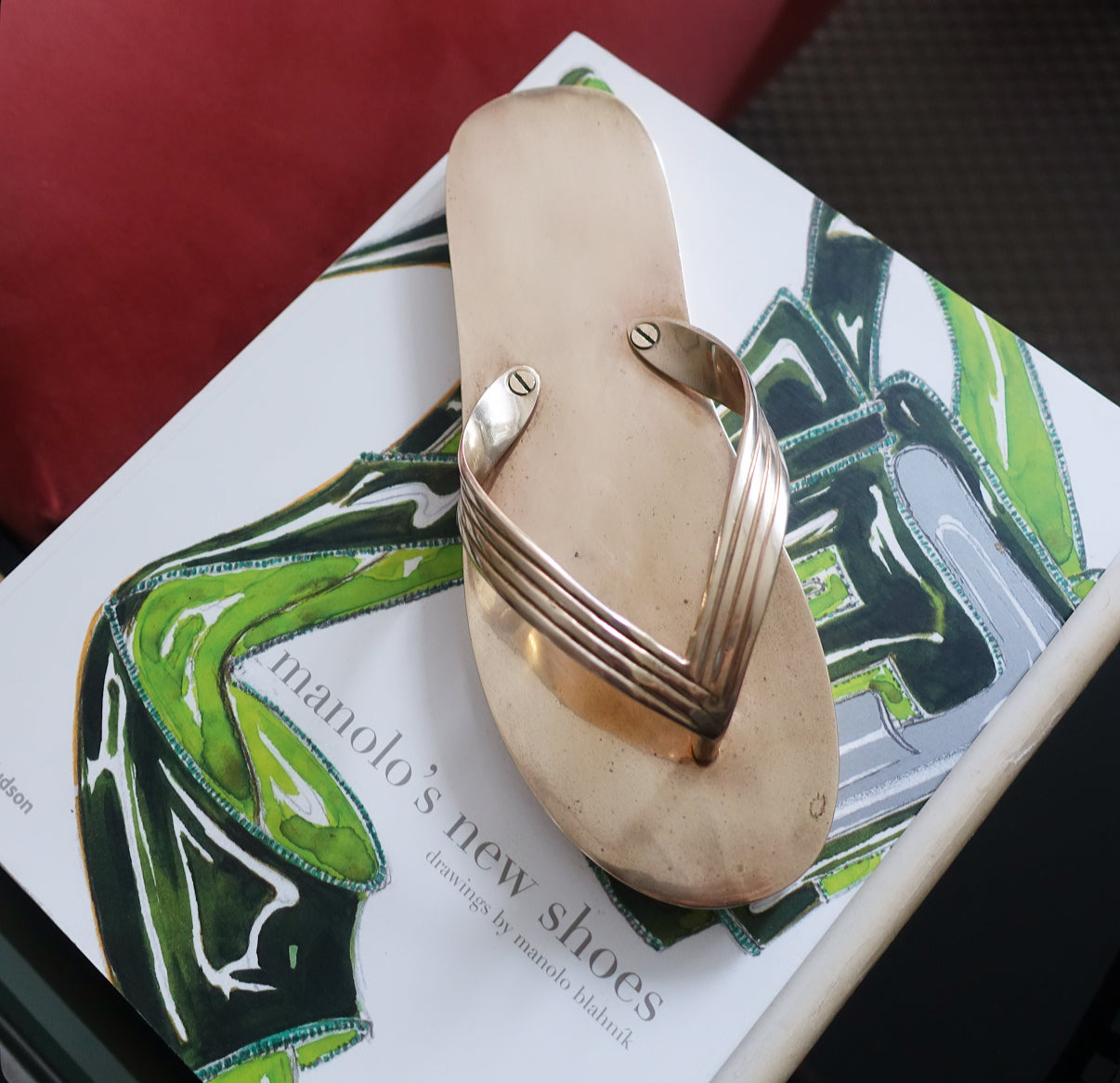 Brass flip flop
