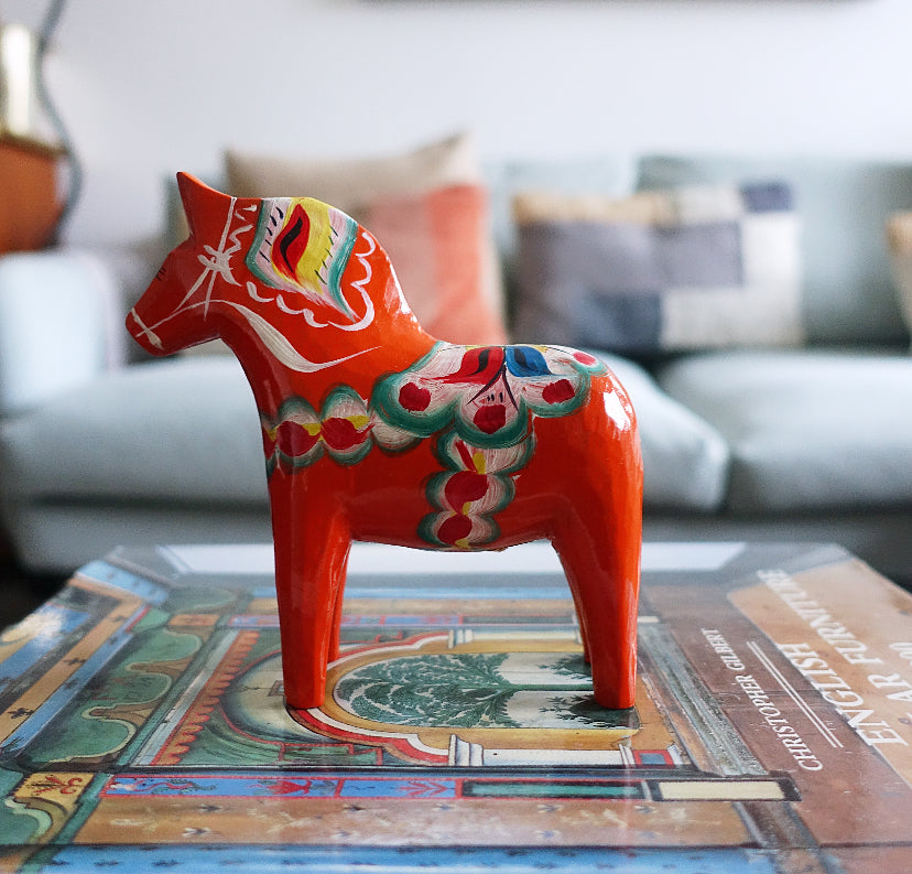 Vintage 5 inch Swedish Dala horse