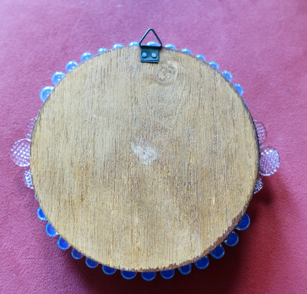 Opalescent Murano glass wall mirror