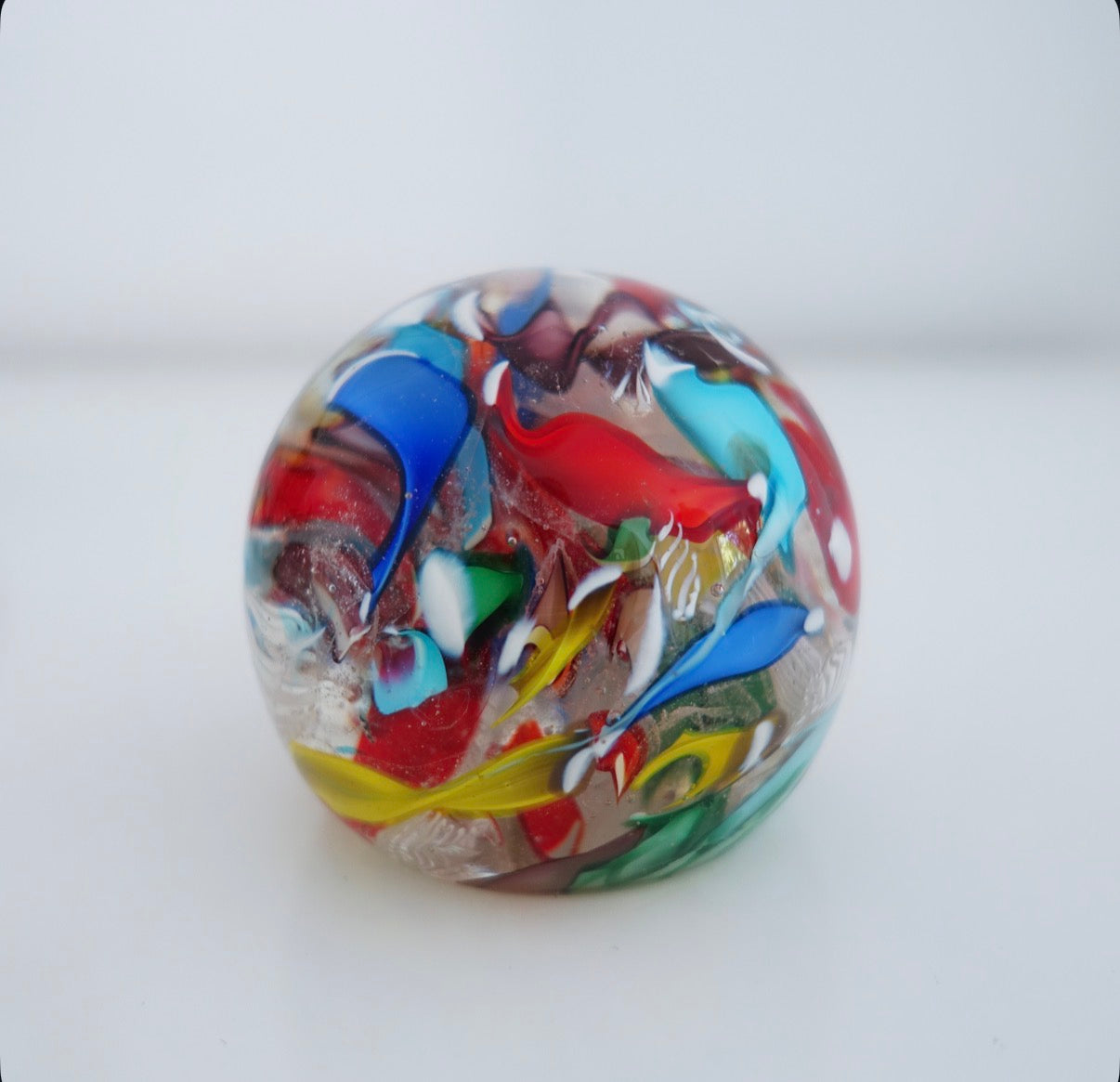 Bizantino Murano glass paperweight (B)