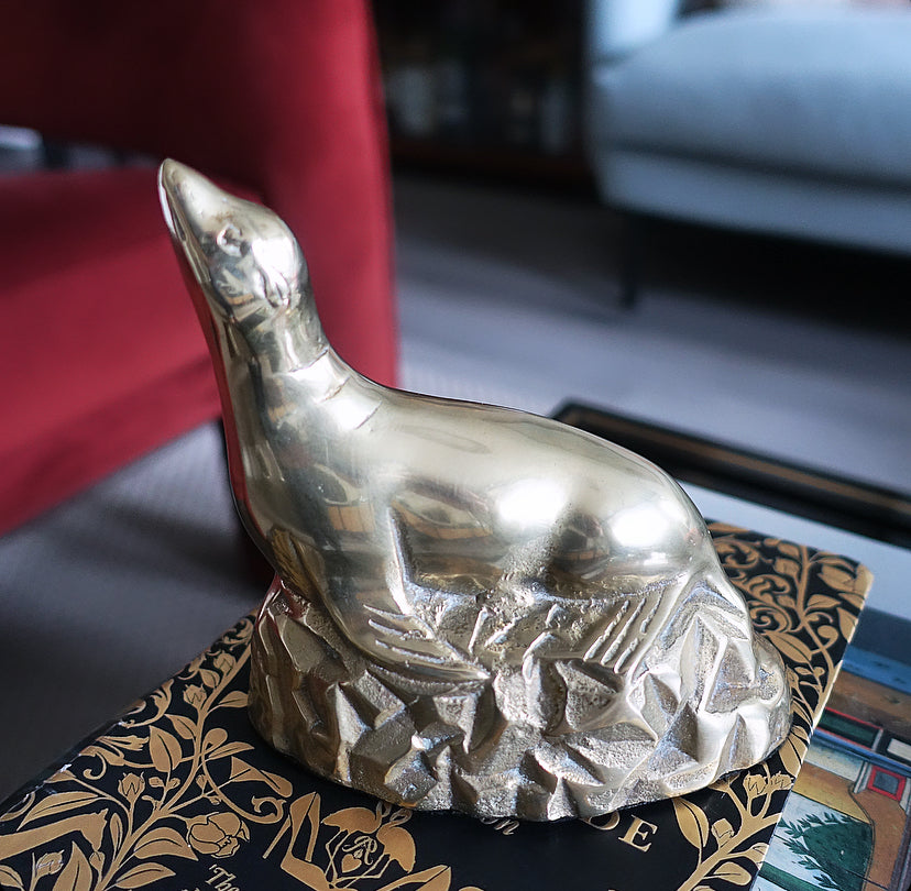 Brass seal paperweight