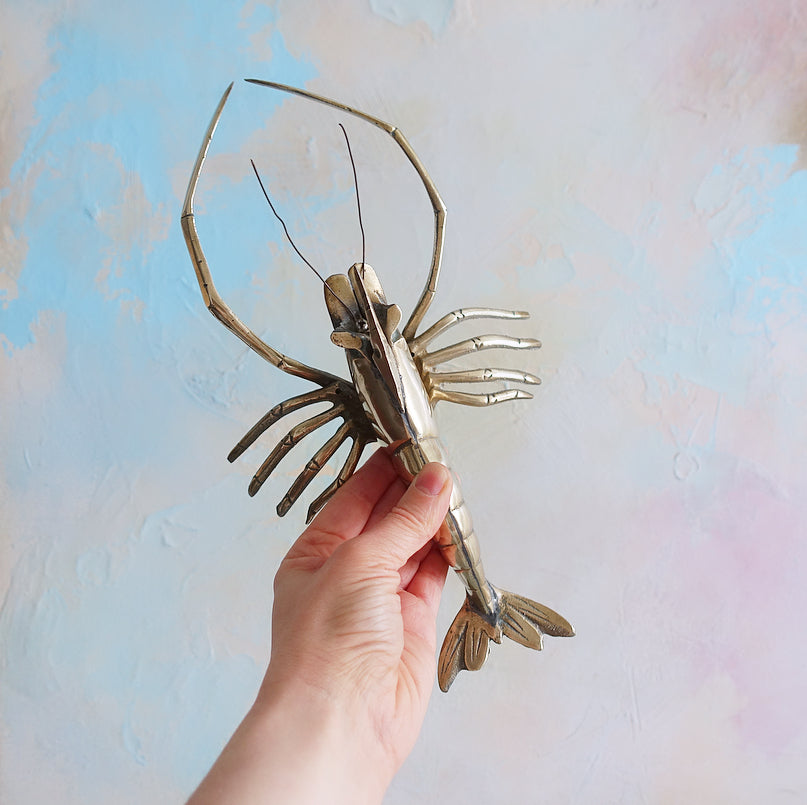 Vintage brass Langoustine