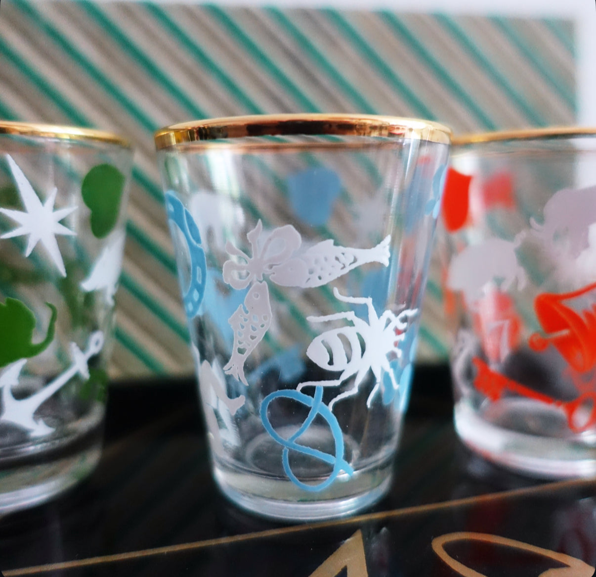Lucky charm shot glasses