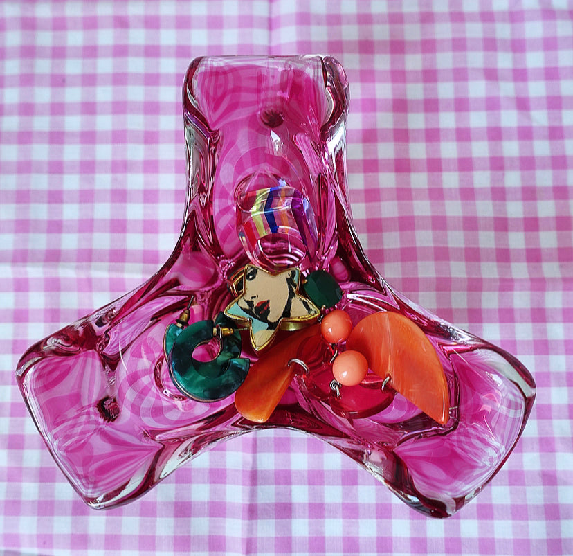 Mid-Century Josef Hospodka glass trinket dish