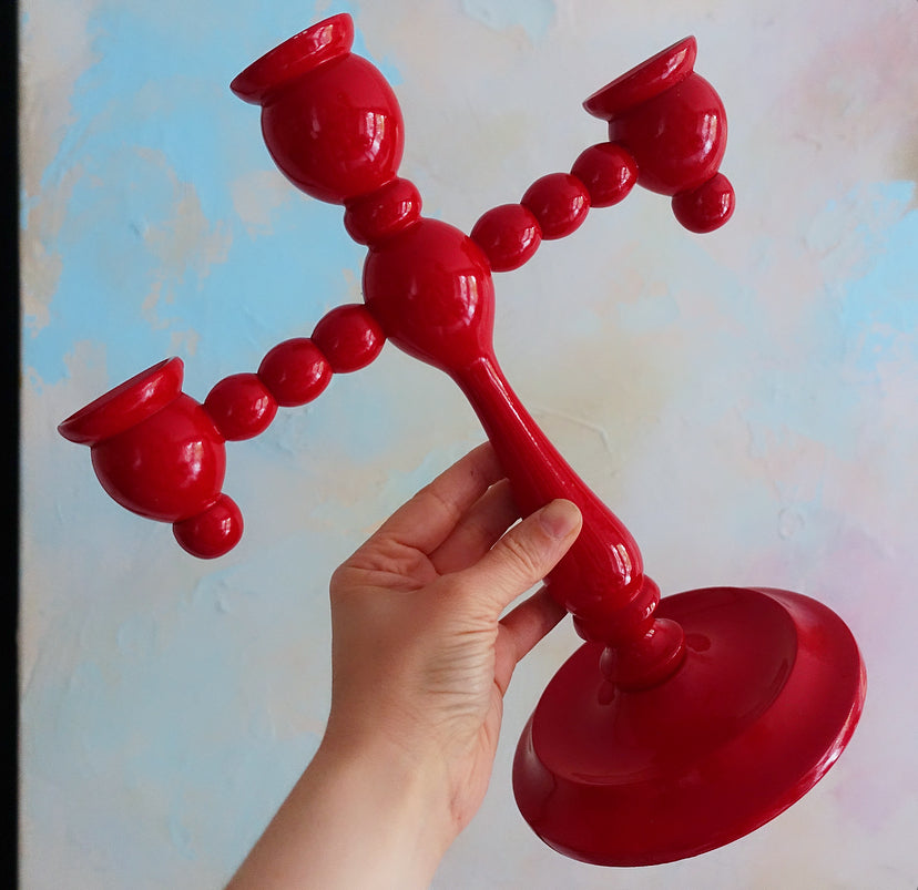 Swedish Bobbin candelabra