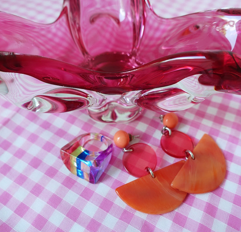 Mid-Century Josef Hospodka glass trinket dish