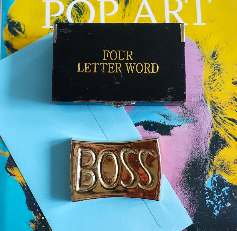 Brass Boss Paperweight