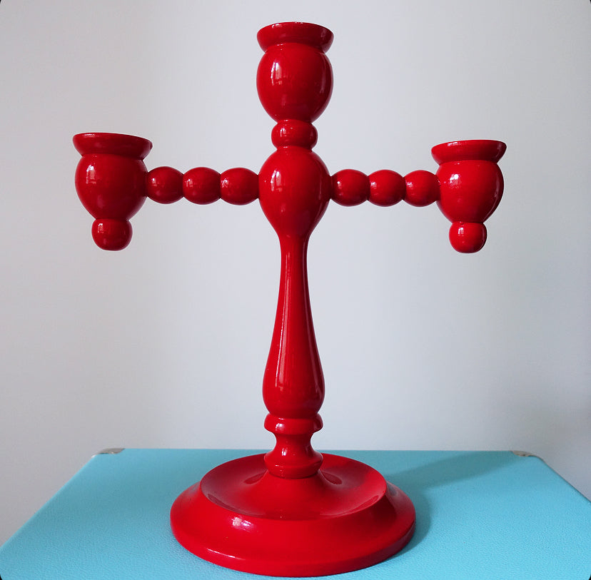 Swedish Bobbin candelabra