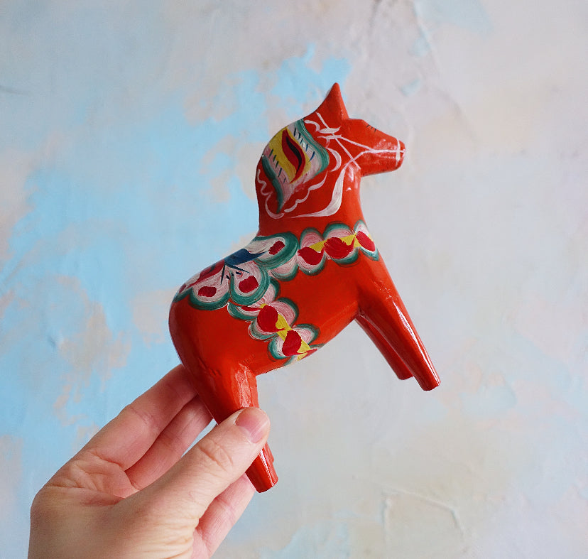 Vintage 5 inch Swedish Dala horse