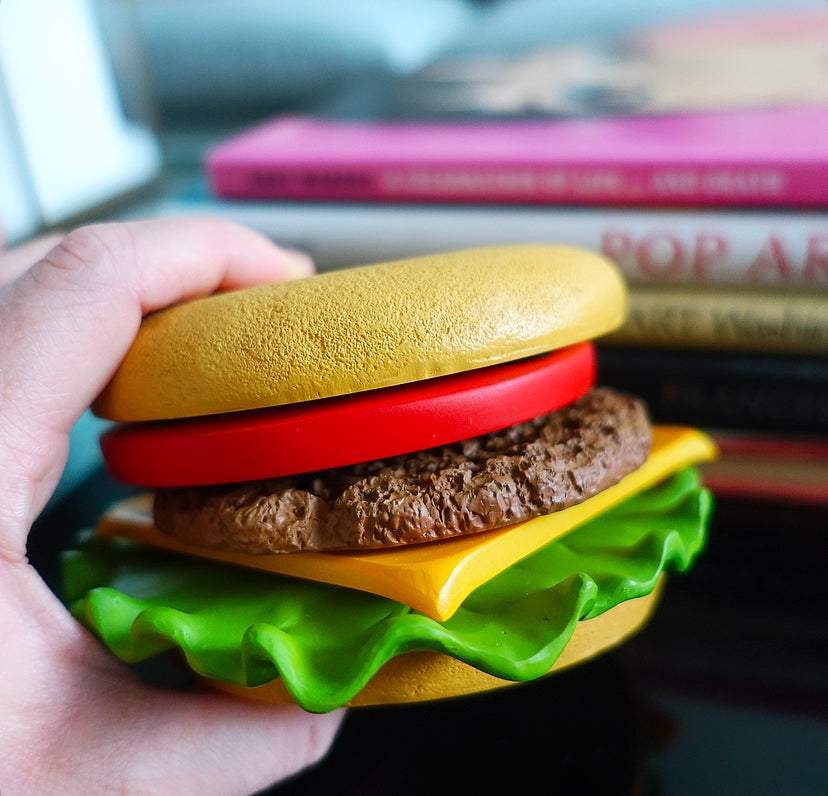 Retro burger coaster set