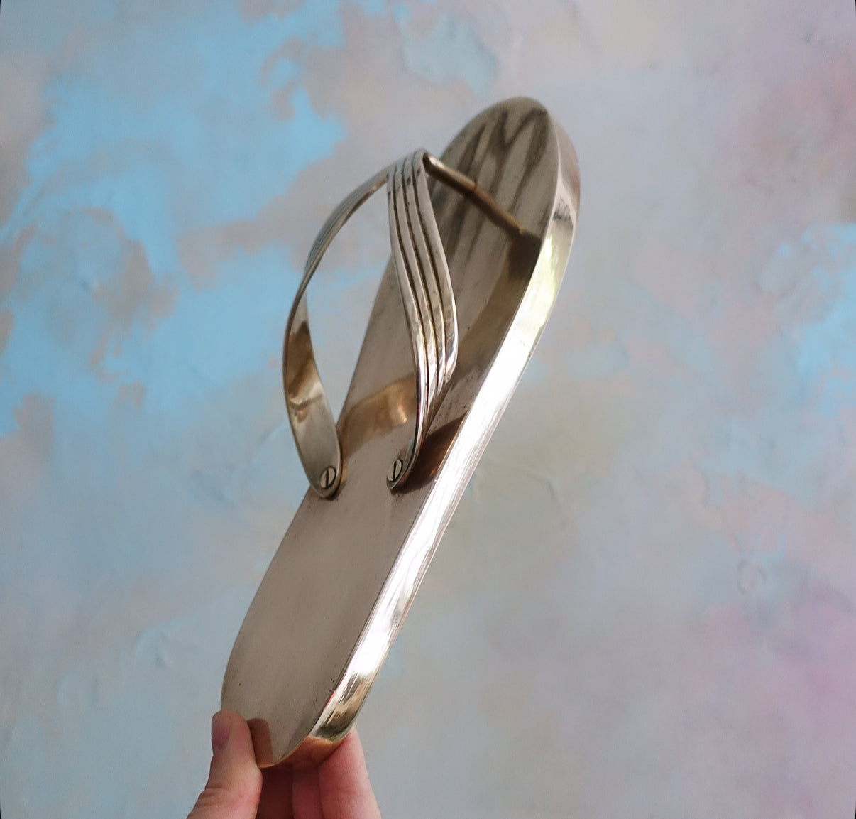 Brass flip flop