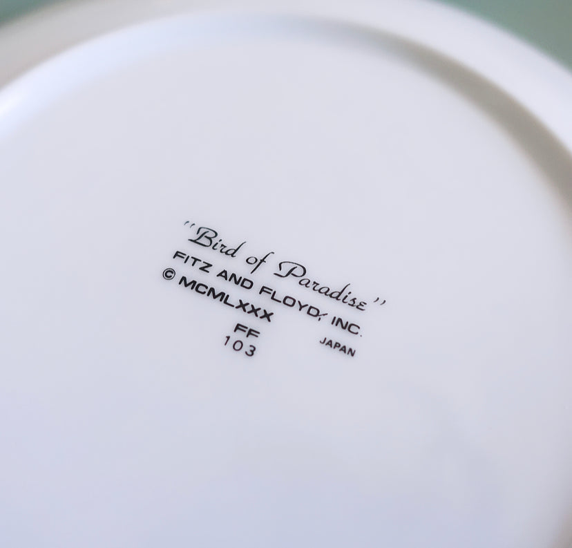 Fitz & Floyd Bird of Paradise Plates