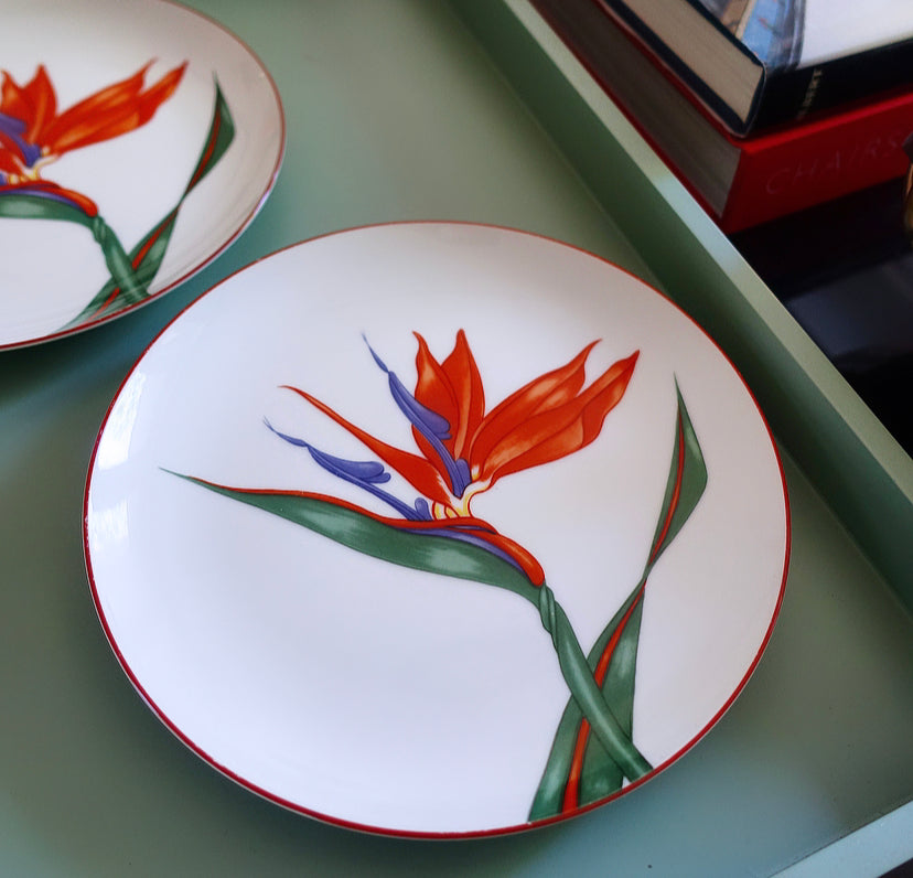 Fitz & Floyd Bird of Paradise Plates